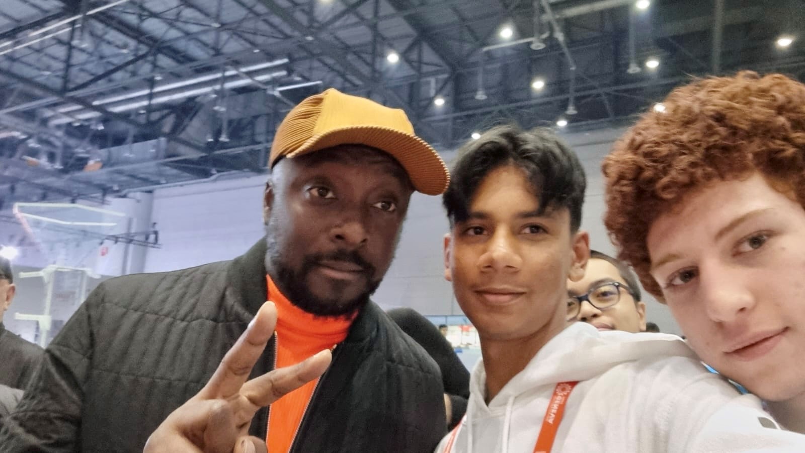 Will.I.Am and Cayman Islands National Robotics team First Global Challenge